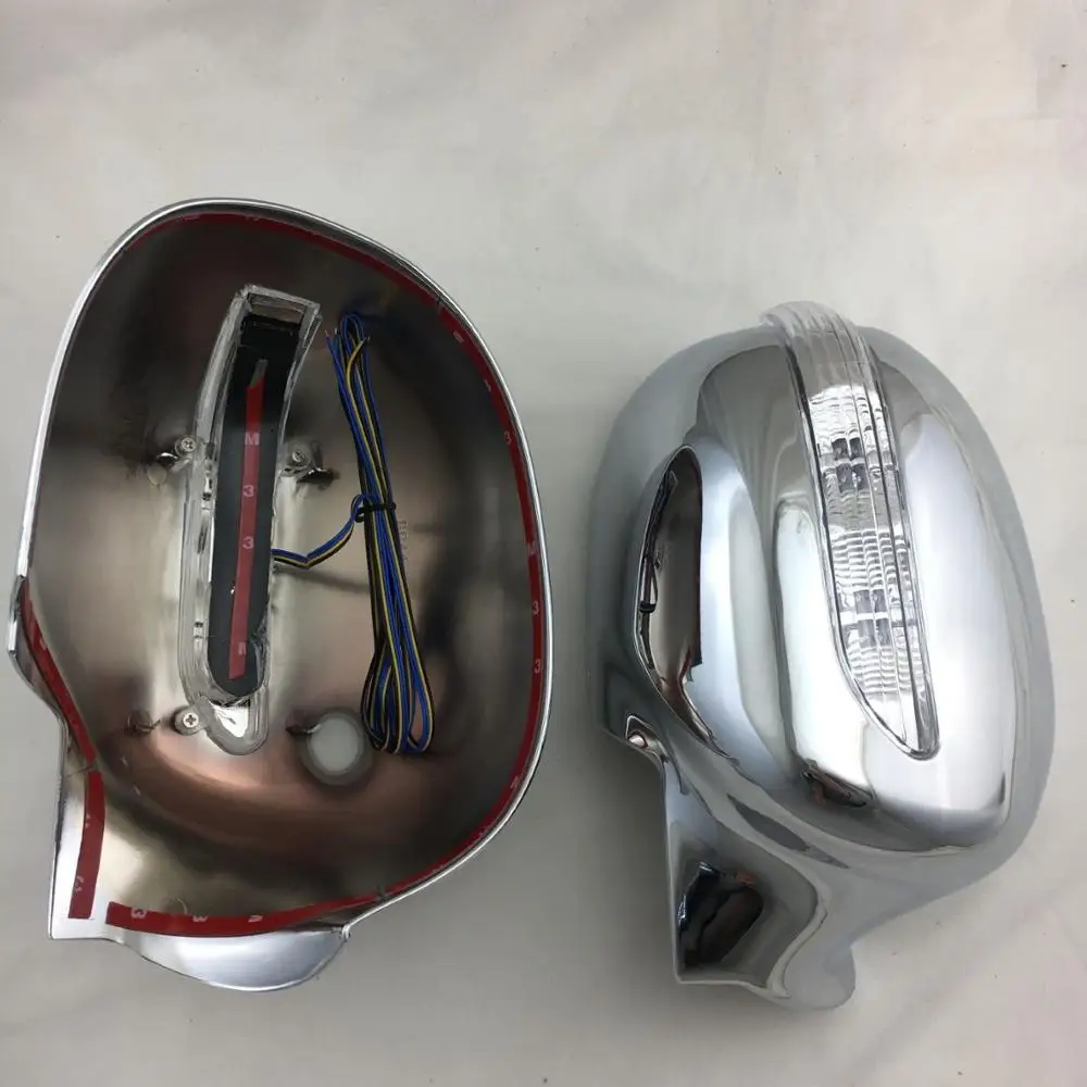 ABS Chrome accessorie door mirror cover with led For Benz MB100 With light Rearview Automobile exterior fitting | Автомобили и
