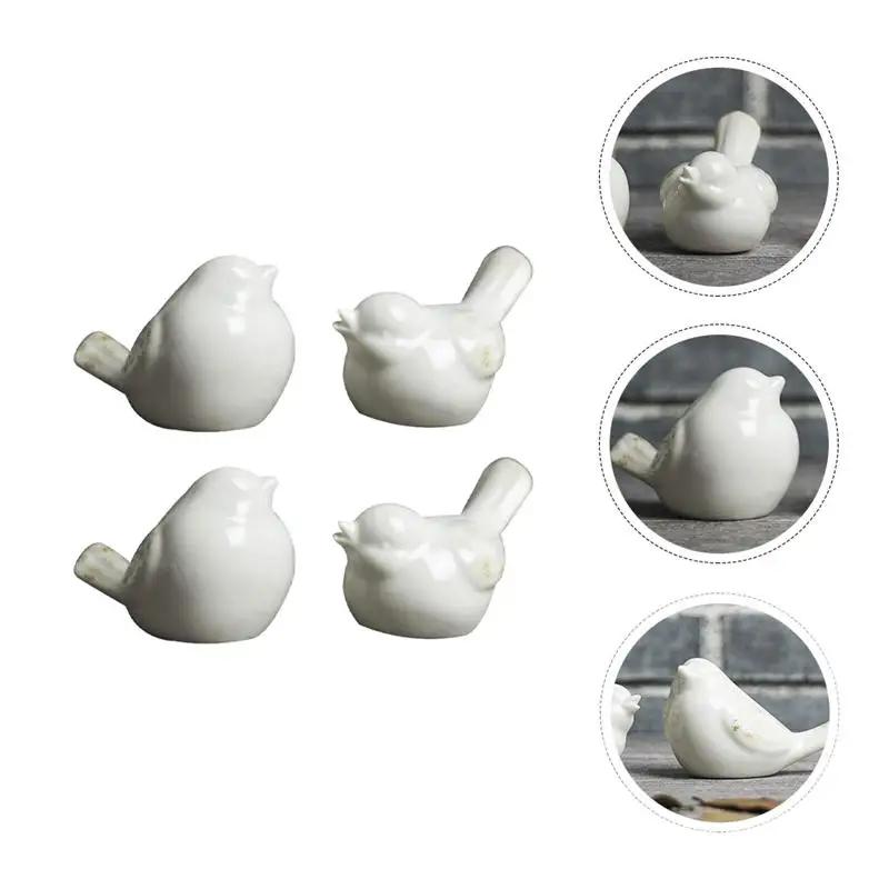

4pcs Bird Decoration Sturdy Durable Prime High Quality Bird Decoration for Office