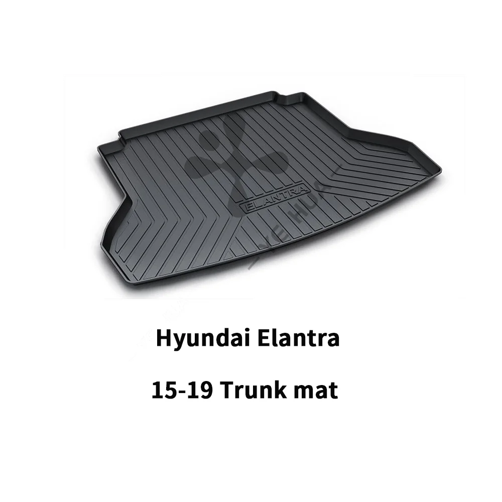 Hyundai Elantra черный сверхмощный грузовой напольный коврик-всепогодная защита