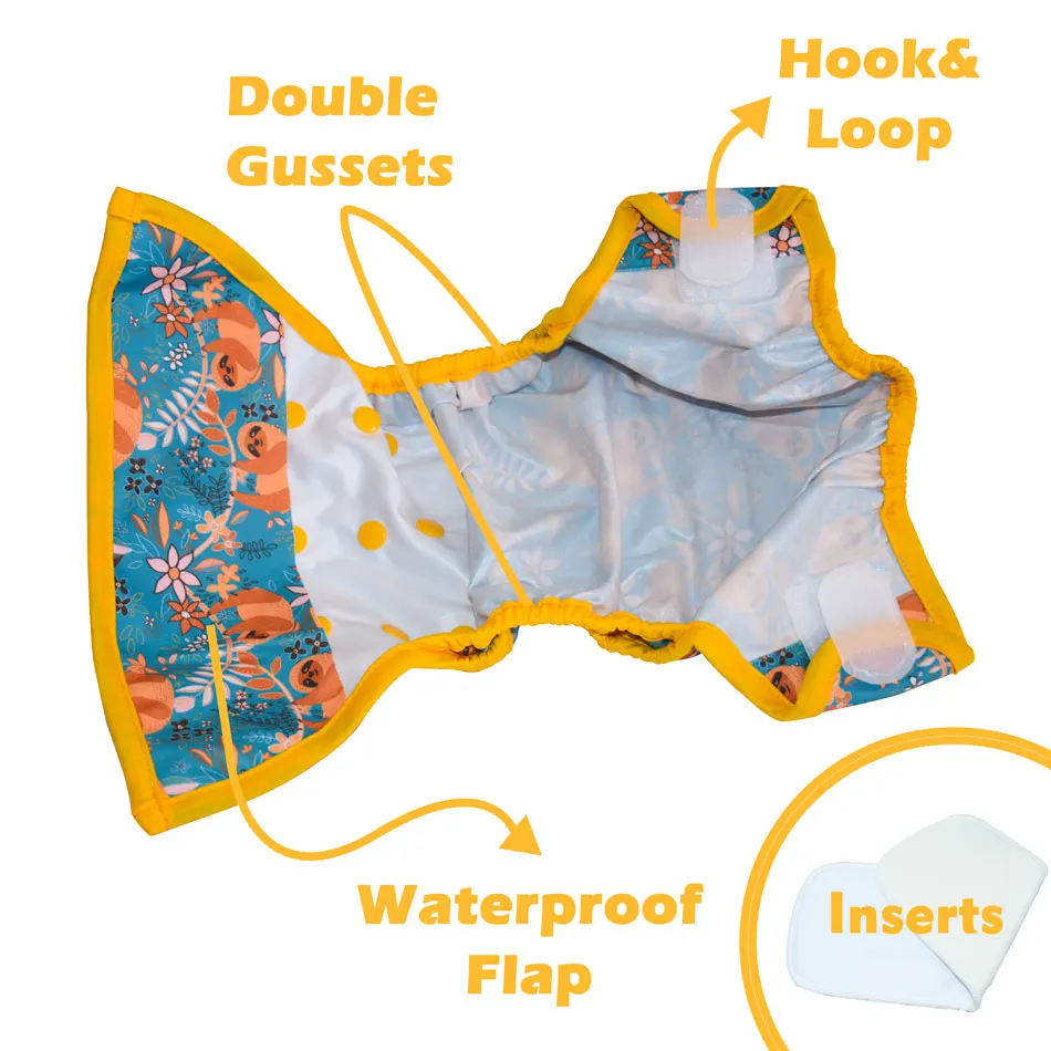 Один размер детский тканевый подгузник с или без бамбуковой вставки