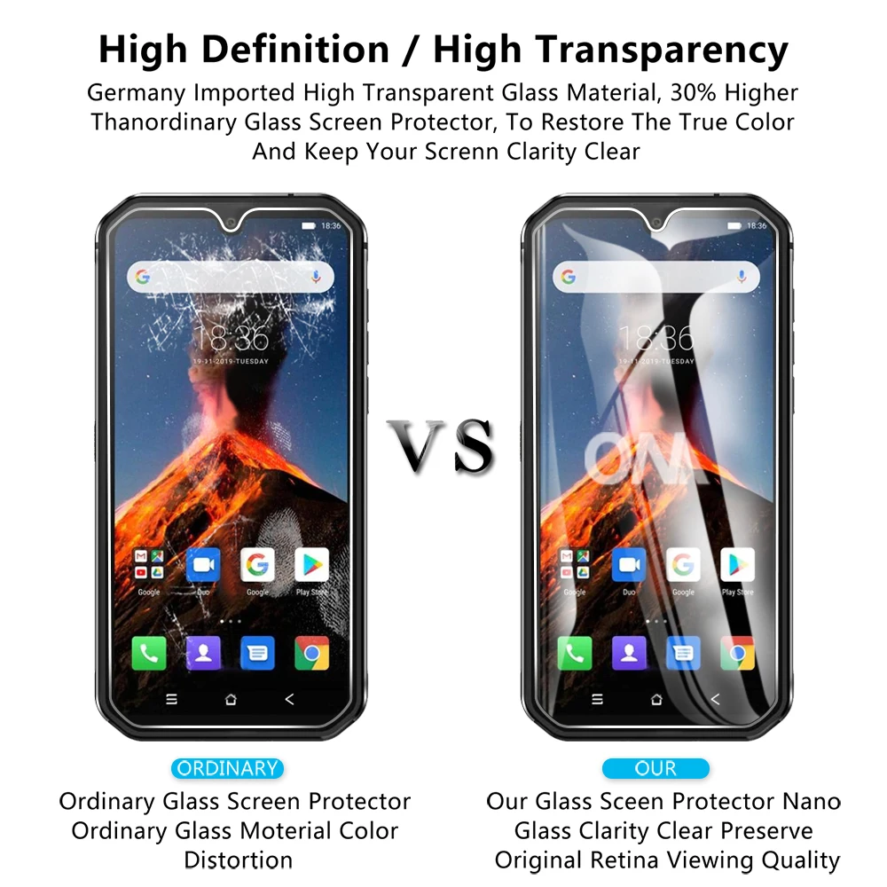3Pcs Tempered Glass For BLACKVIEW BV9900 Glass Screen Protector Premium Tempered Glass for BLACKVIEW BV9900 Pro Protective Film