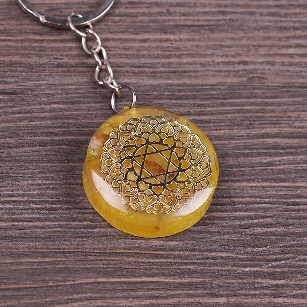 Брелок с мандалой оргонитом церегат брелок религиозный психологарический