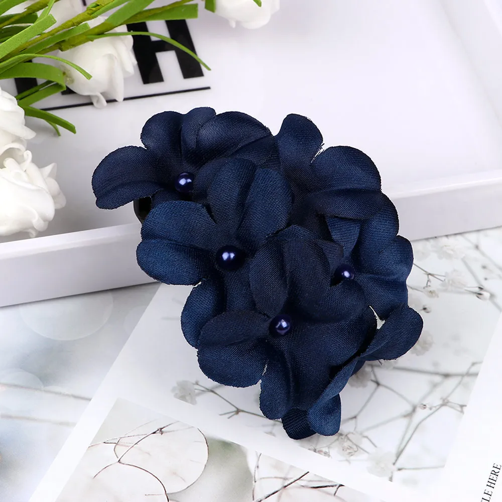 Элегантные Заколки для волос с кристаллами и цветами женщин шпильки блестящие