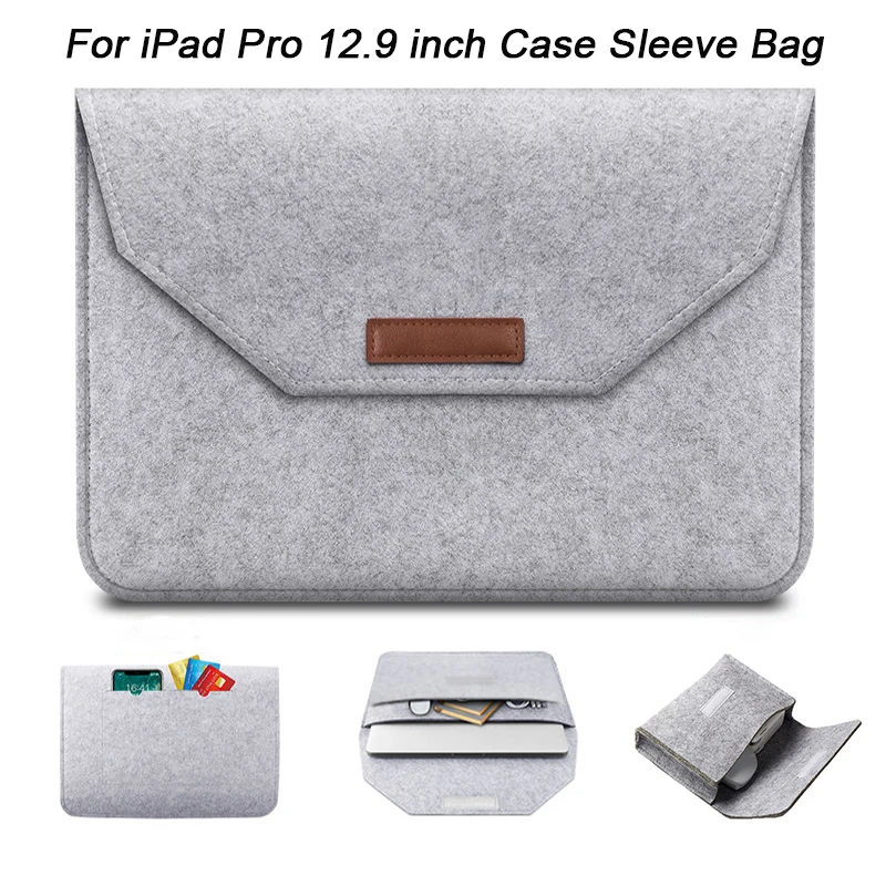 

Tablet CASE for iPad Pro 12.9 Inch Case 2020 2021 M1 Sleeve Bag For iPad 12.9 2018 2017 2015 Case Funda A2229 A1876 A1670 A1584