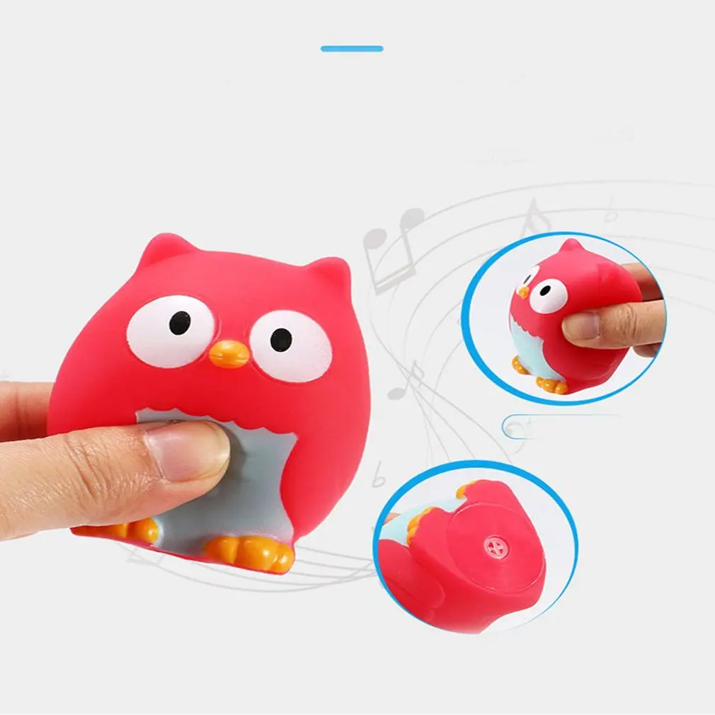 Мультяшный детский набор игрушек для ванной Распыление воды сжимаемые звучащие