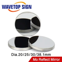 wavetopsign 3pcs mo reflective mirror dia 20 25 30 38 1mm for co2 laser engraving cutting machine