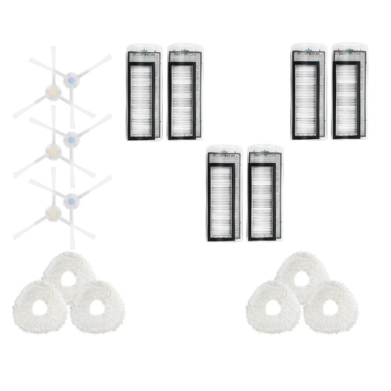Сменные насадки для робота-пылесоса NARWAL J1, боковая щетка, HEPA фильтр, тряпка для швабры, аксессуары для уборки