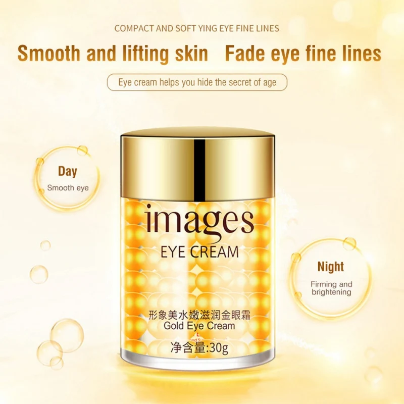 

Gold Eye Cream Collagen Hydra Moisturizing Eye Gel Remove Eye Bag Anti Puffiness Dark Circles Remove Anti Wrinkles