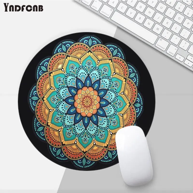 

YNDFCNB Vintage Bohemian Soft Rubber Professional Gaming Mouse Pad Computer Anti-Slip Laptop PC Mice Pad Mat gaming Mousepad