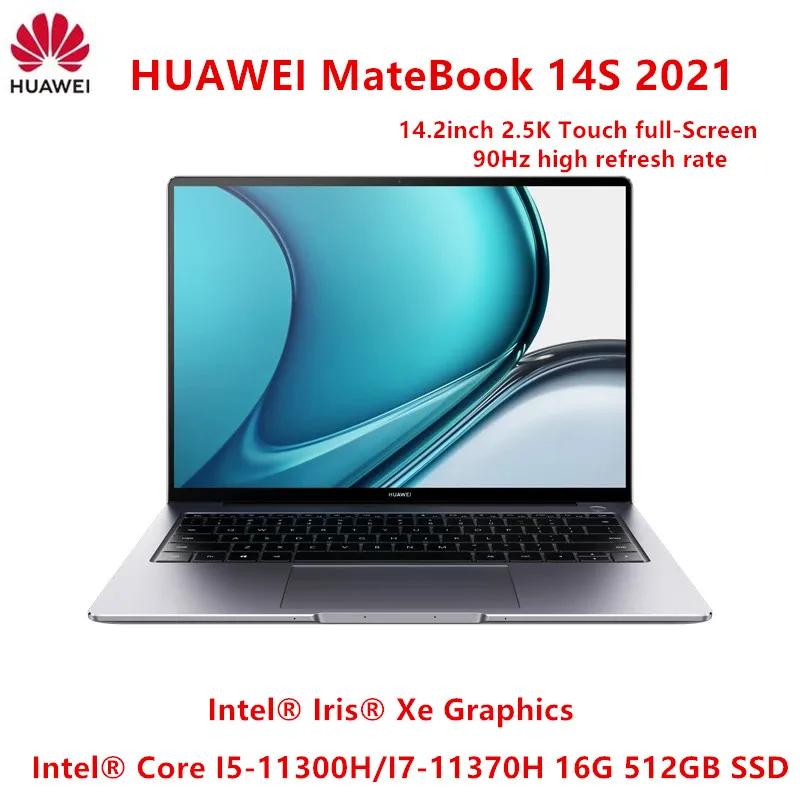 HUAWEI MateBook 14S 2021 14 2 дюйма Intel®Core I5-11300H/I7-11370H 16G 512G 5 K Touch full-Screen 90Hz high refresh rate laptop |