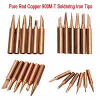 pure red copper diamagnetic 900m t 936 solder iron tips lead free lower temperature soldering welding tool for soldering station