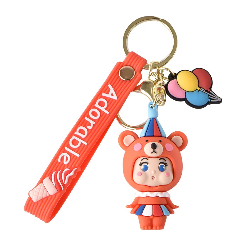 

Креативный милый слон-брелок, мультяшный классический брелок для ключей с животными для женщин, подвеска для сумки, подарок, брелок для авто...