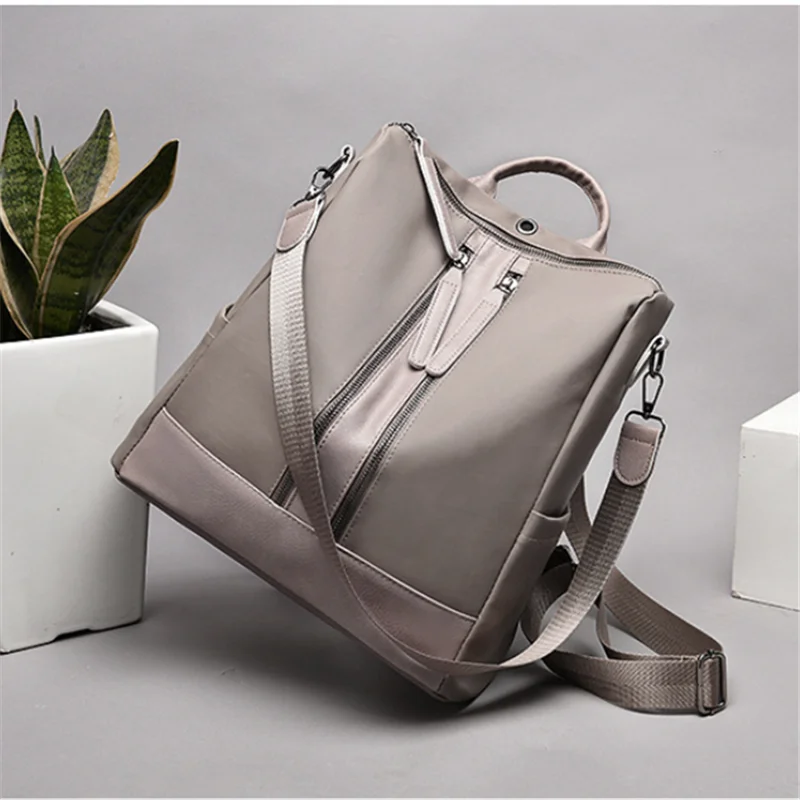 

Модный молодежный кожаный рюкзак для женщин, школьный ранец для девочек-подростков, сумка на плечо на молнии