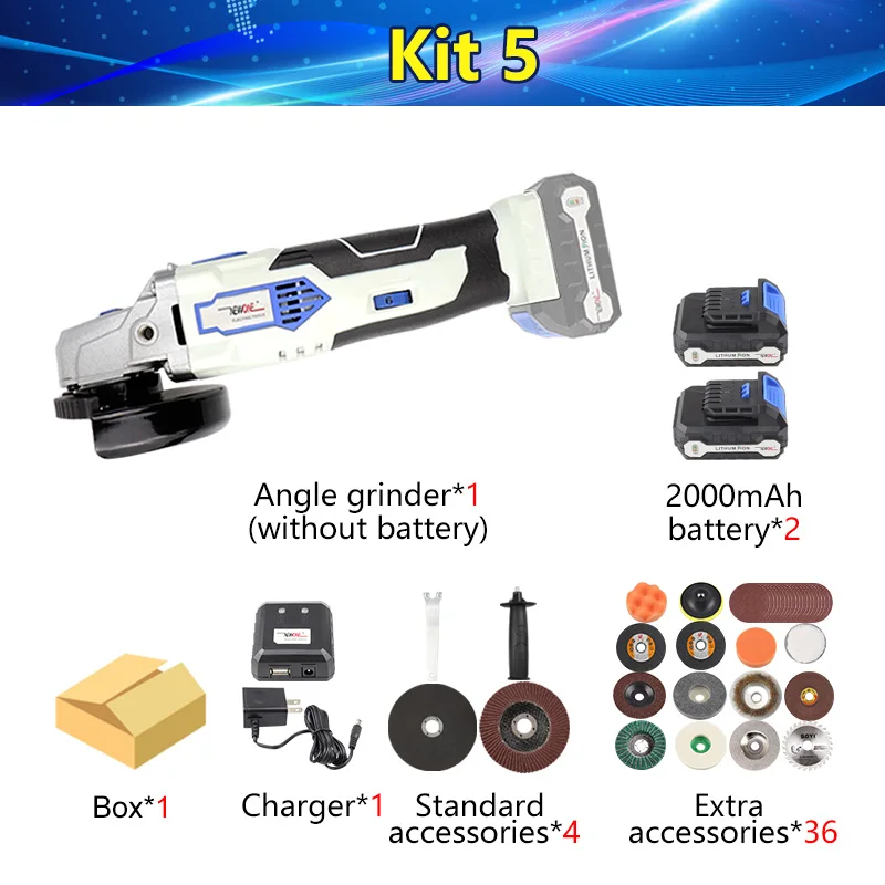 kit 4 12V NEWONE угловая шлифовальная машина идеально подходит для DIY светильник для шлифования или резки с системой быстрой смены, включая одну батарею - Цвет: kit 4