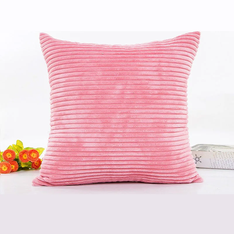 Мягкий вельветовый чехол для подушки 45x45 см | Дом и сад