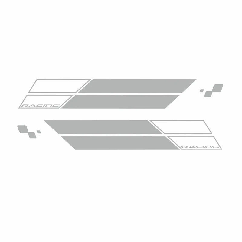 Гоночные спортивные полосы с обоих сторон искусственная кожа Декор виниловые