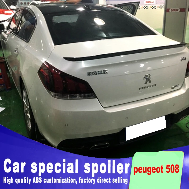 Высококачественный спойлер из АБС пластика для peugeot 2010 508 2015 заднего багажника