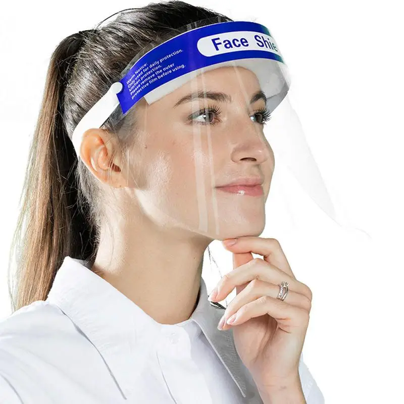 Transparent Face-Shield Reusable Protective Face Mask Dustproof Anti-fog Antirefield Visor Safety Kitchen Tools | Дом и сад