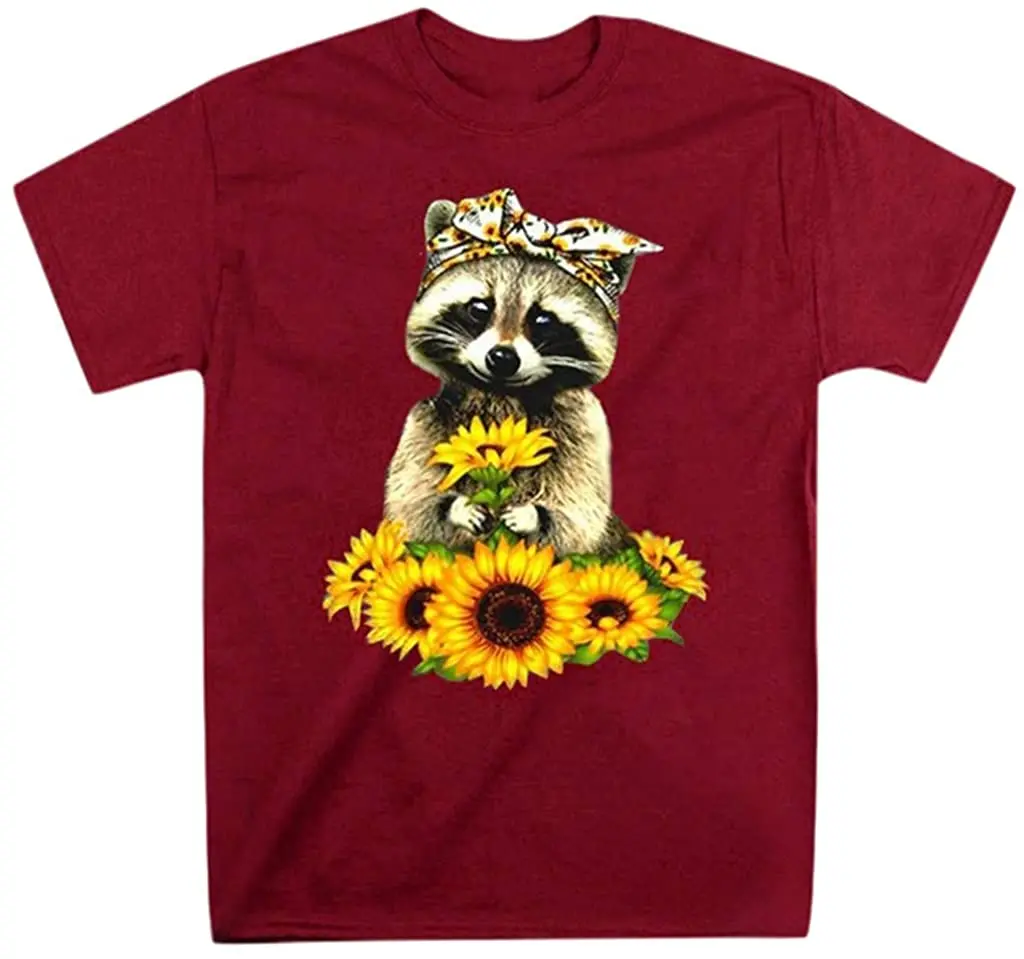 

2020 Women Summer Short Sleeve Sunflower Printed T-Shirt New Arrivals Cool Breathable Top Tees Funny Pure Cotton Fashion Tshirt