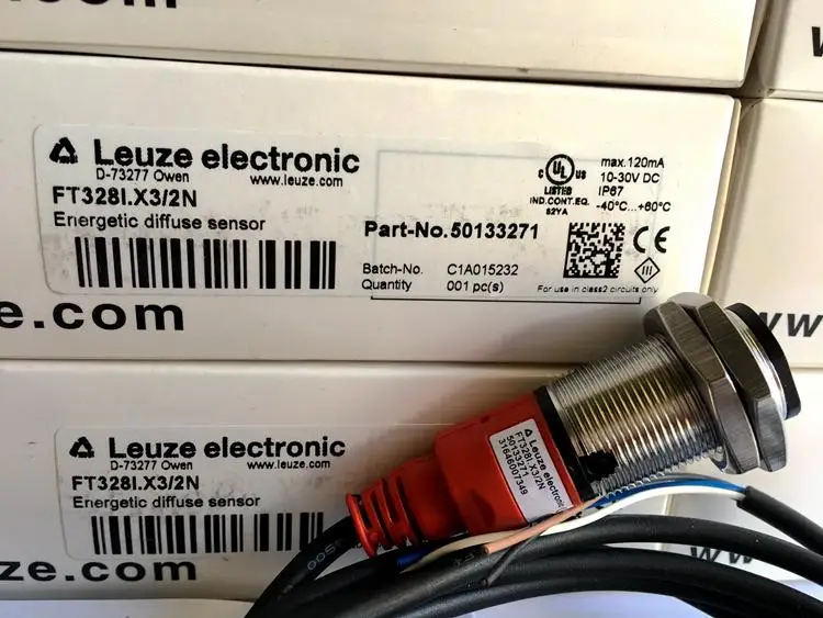 Совершенно новый оригинальный LEUZE фотоэлектрический переключатель FT328I. X3/2N X3/4 P |