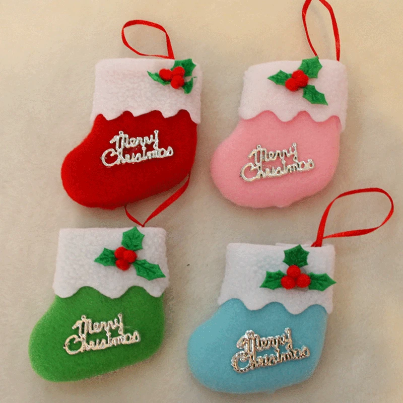 Рождественские Чулки украшения для кукол рождественские дома Санта Клаус кукла