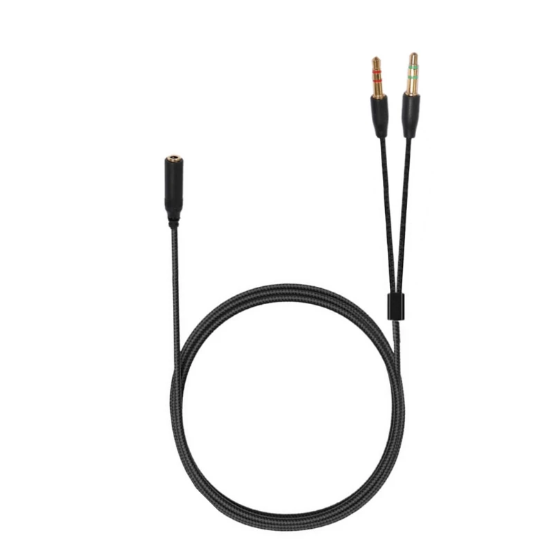 

2021 New Earphone Cable Headphone Adapter Splitter Headset Microphone For -Razer