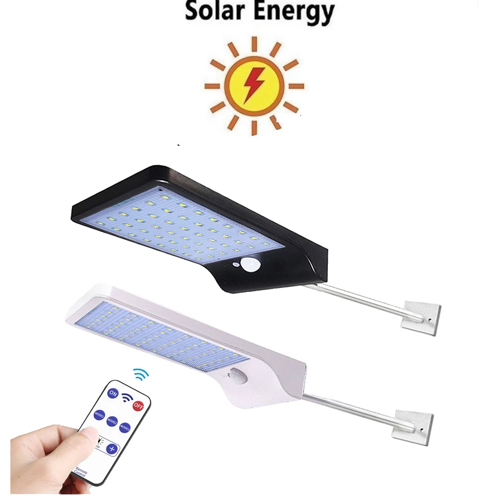 36 светодиодный светильник на солнечной батарее настенный с датчиком движения