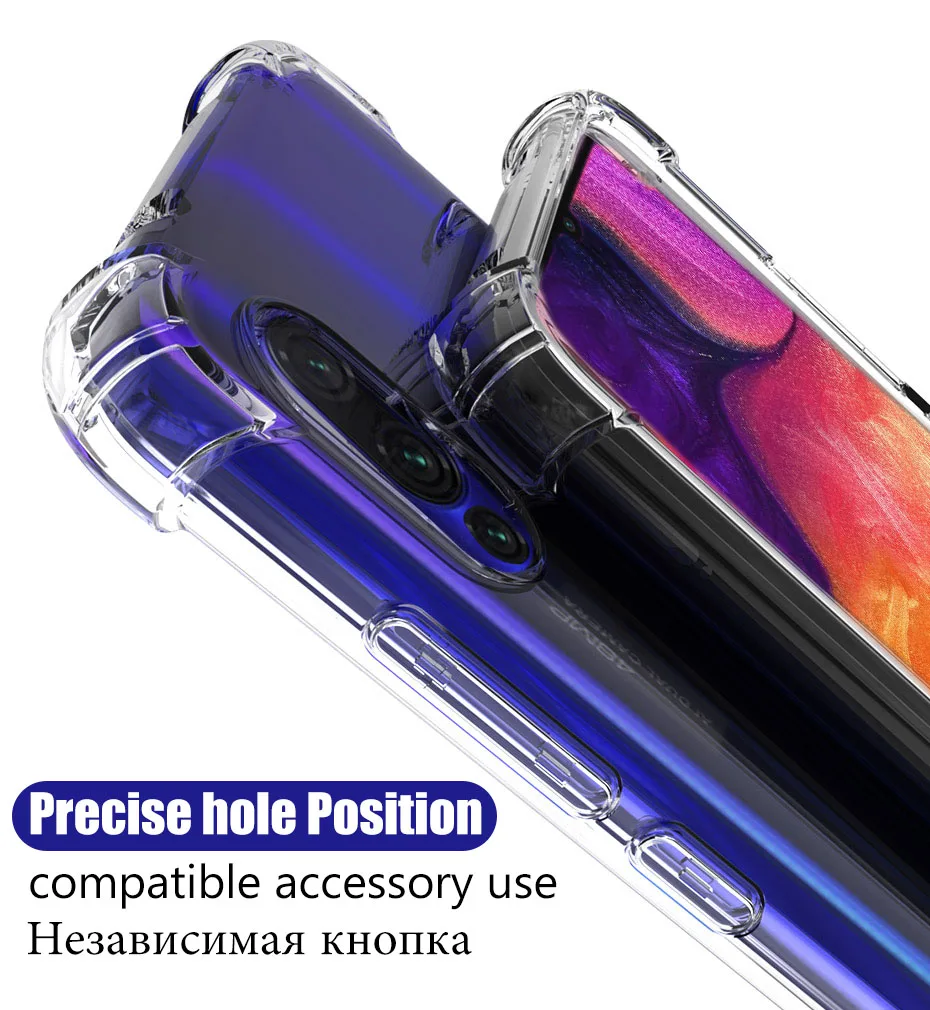 Противоударный чехол для samsung Galaxy A50 A70 A30 A20 A10 A60 A90 A80 для samsung S8 S9 S10 плюс S10e S7 edge Note 9 8 10 Pro крышка