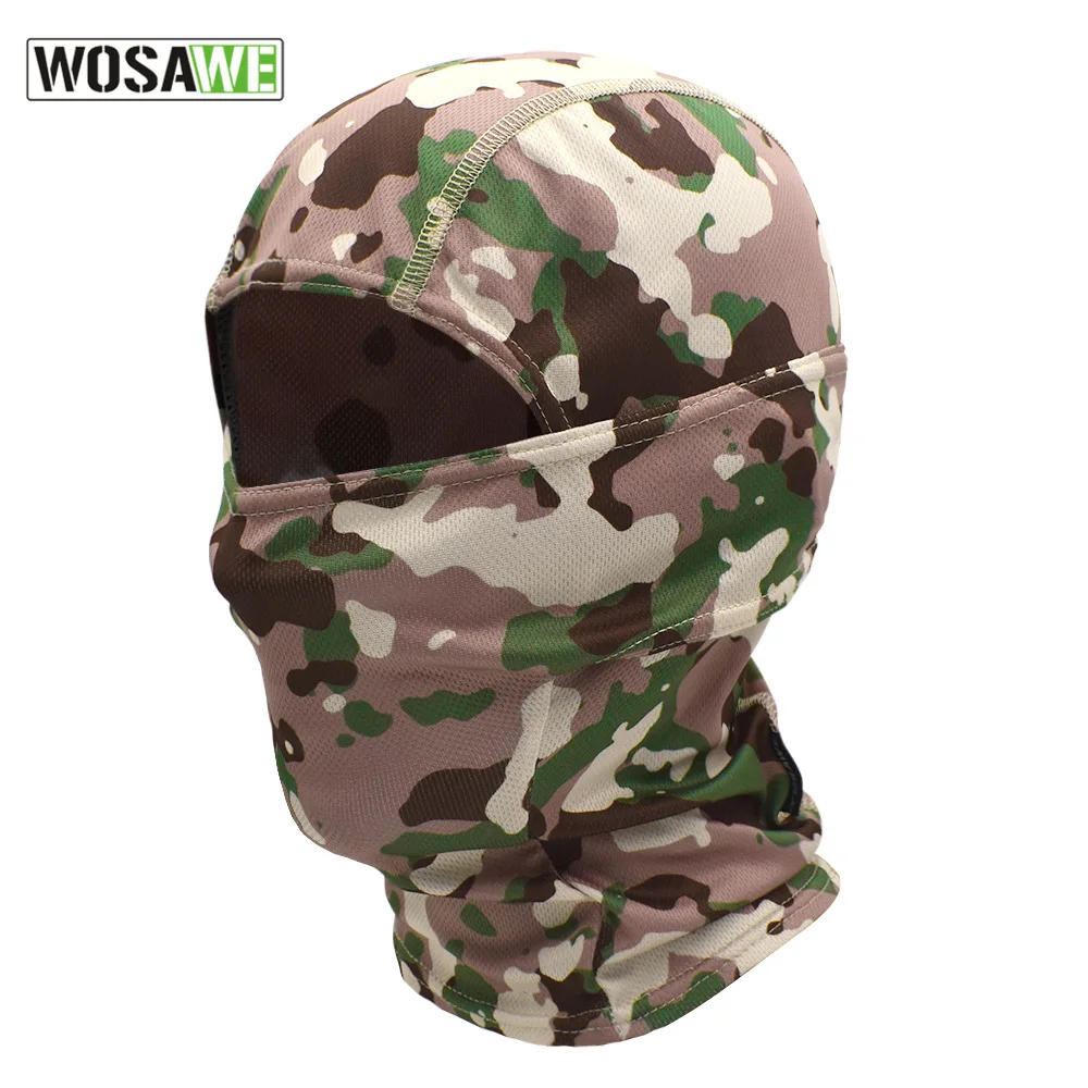 Камуфляжная Балаклава WOSAWE маска на все лицо для военных игр езды велосипеде