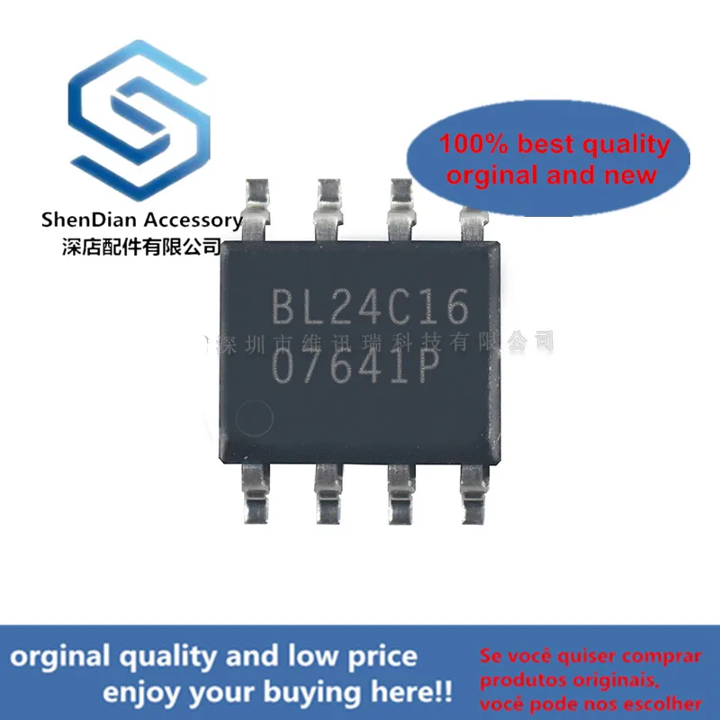 

10pcs only orginal new BL24C16 memory 16K bits SMD SOP-8 package