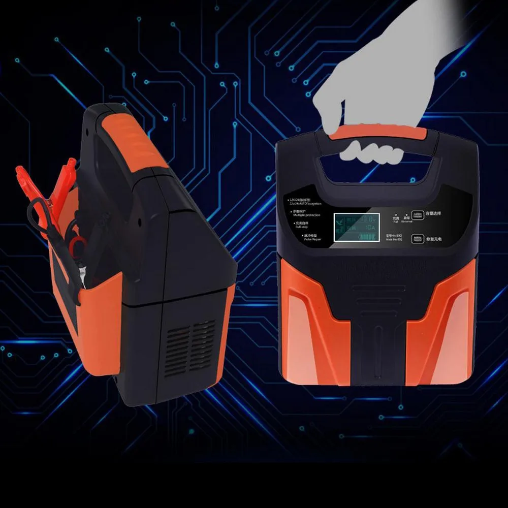 Универсальное зарядное устройство для аккумуляторов 12 В 24 автомобиля мотоцикла