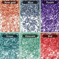 crushed glass craft glitter for resin irregular metallic crystal chips sprinkles chunky glitter shiny nail sequins