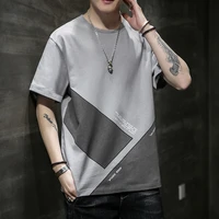 2022 summer solid color high quality mens t shirt harajuku oversized casual clothes hip hop fashion funny teen cool streetwear