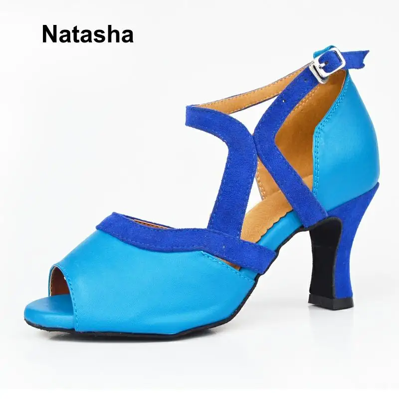 Наташа GB латинские танцевальные туфли кожаные на высоком каблуке | Спорт и