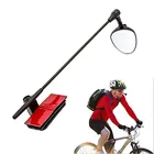 Велосипедное регулируемое зеркало заднего вида, на клейкой основе, кристально прозрачное, для взрослых, для велоспорта, мотоцикла, шлема