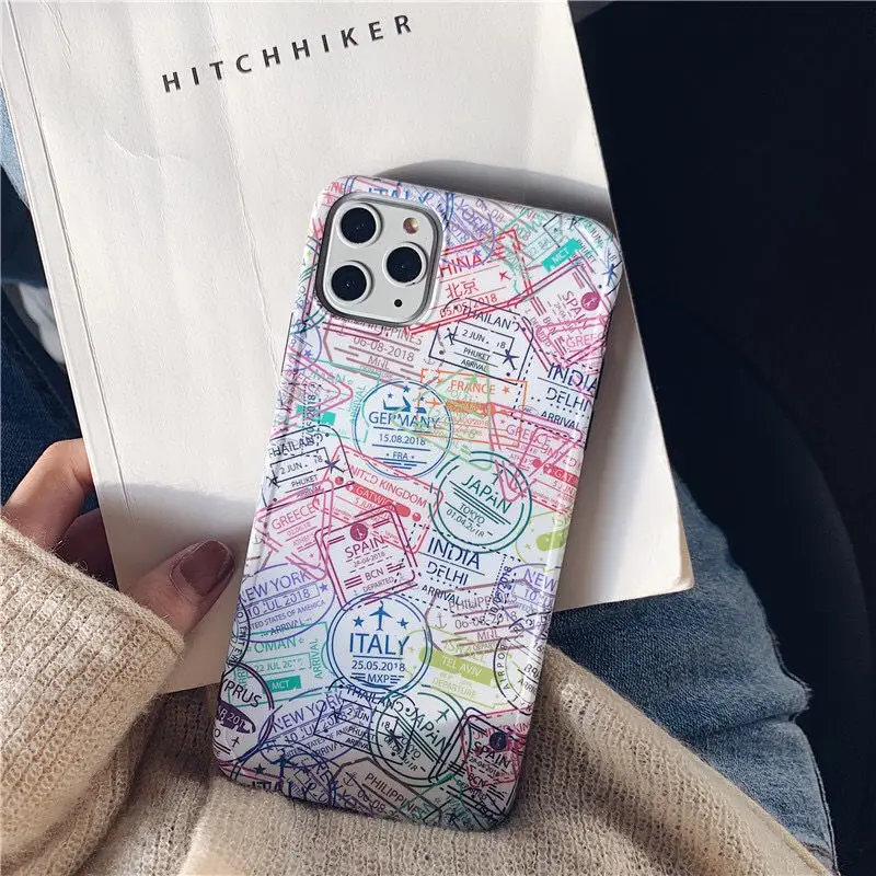 Чехол-накладка INS для iphone 11Pro Max SE2020 XR XS X 7 8 Plus силиконовый с принтом | Мобильные