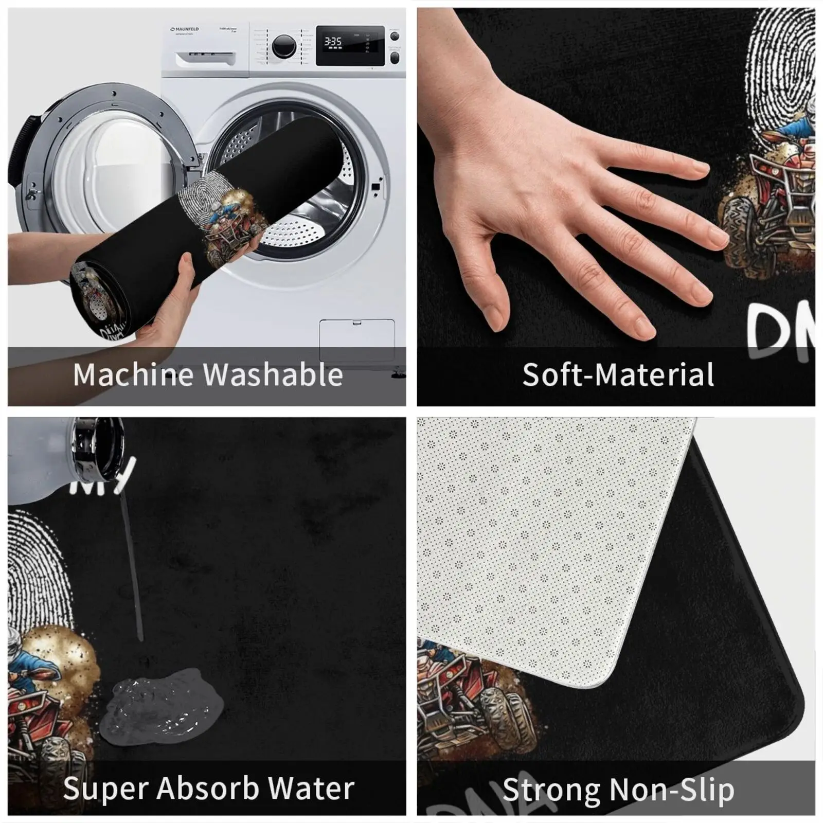 Квадроцикл мотовездеход внедорожник спортивный коврик для входной двери ванной