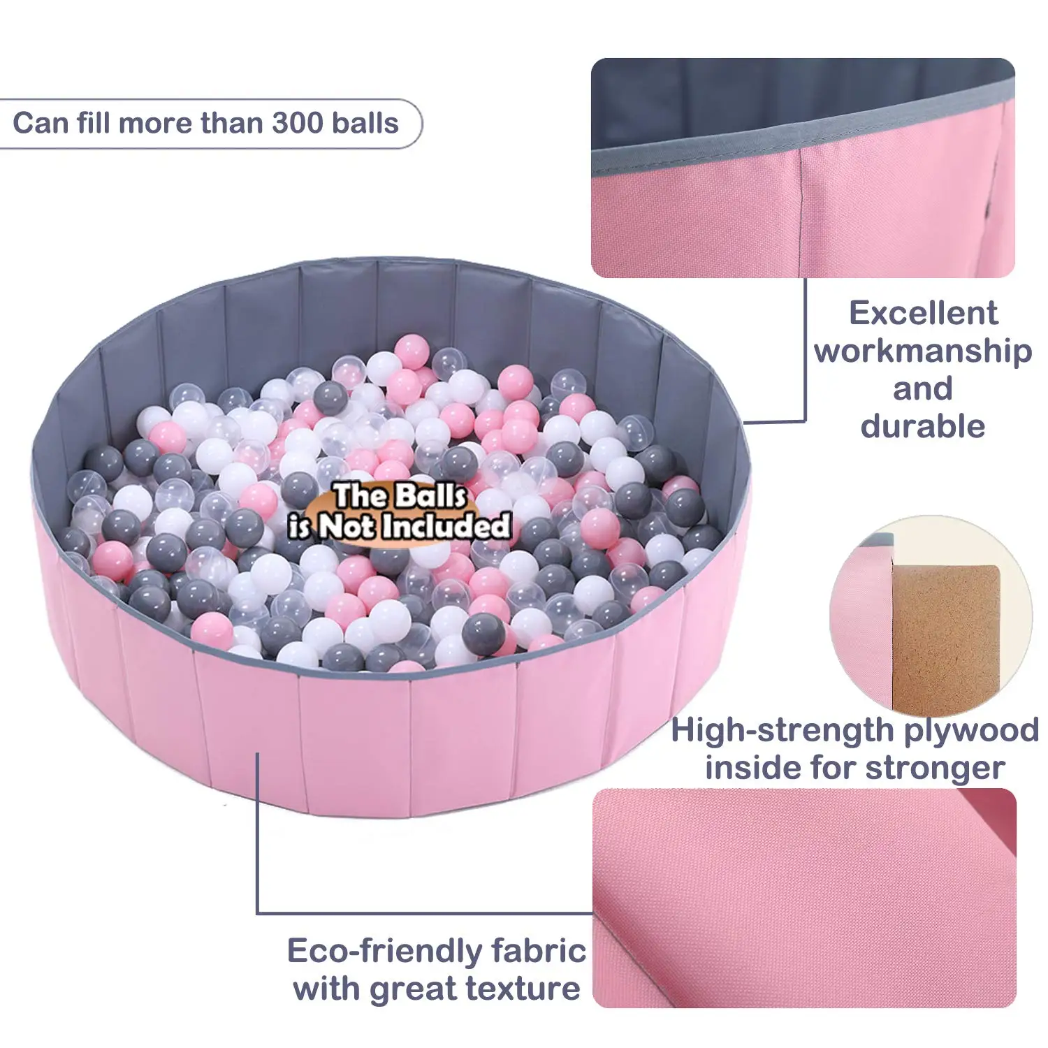 Складной Океанский шар бассейн мяч яма для детей прочный и крепкий высокое
