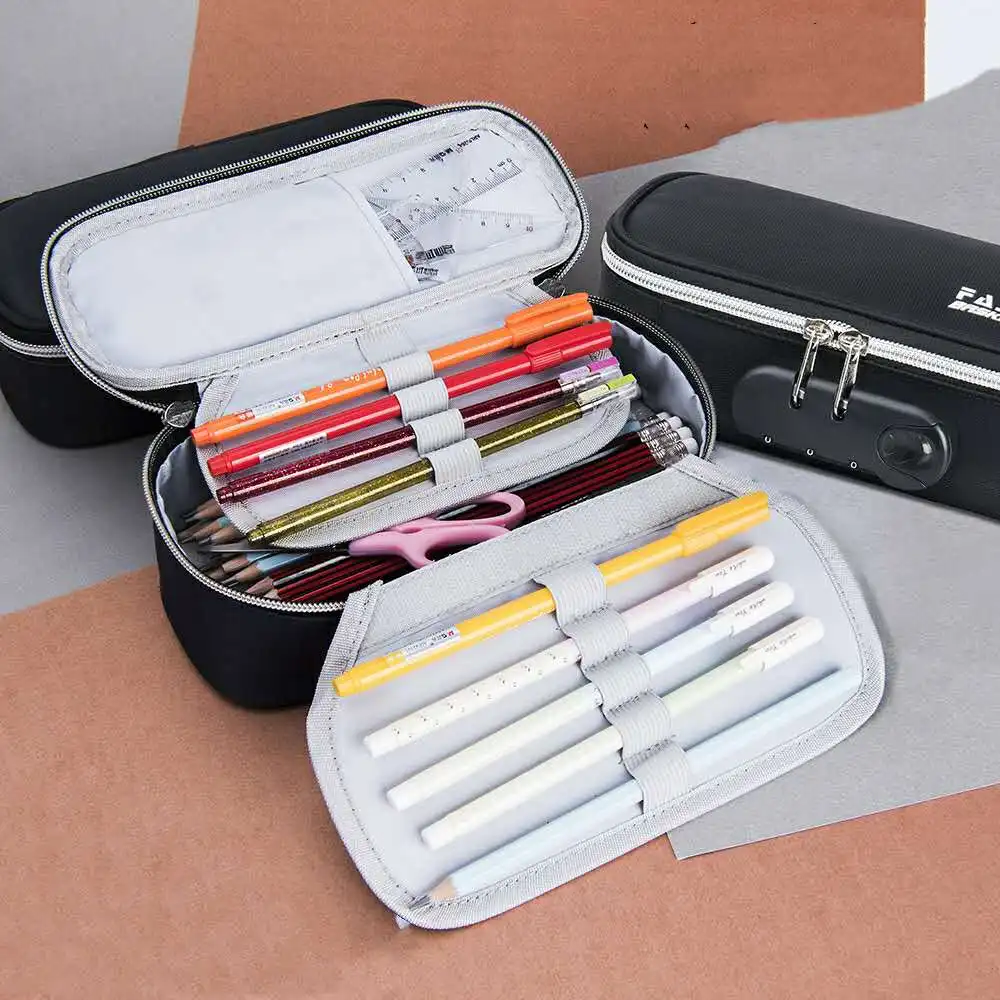 Канцтовары для мальчиков и девочек сумка карандаш большой объем комбинированный