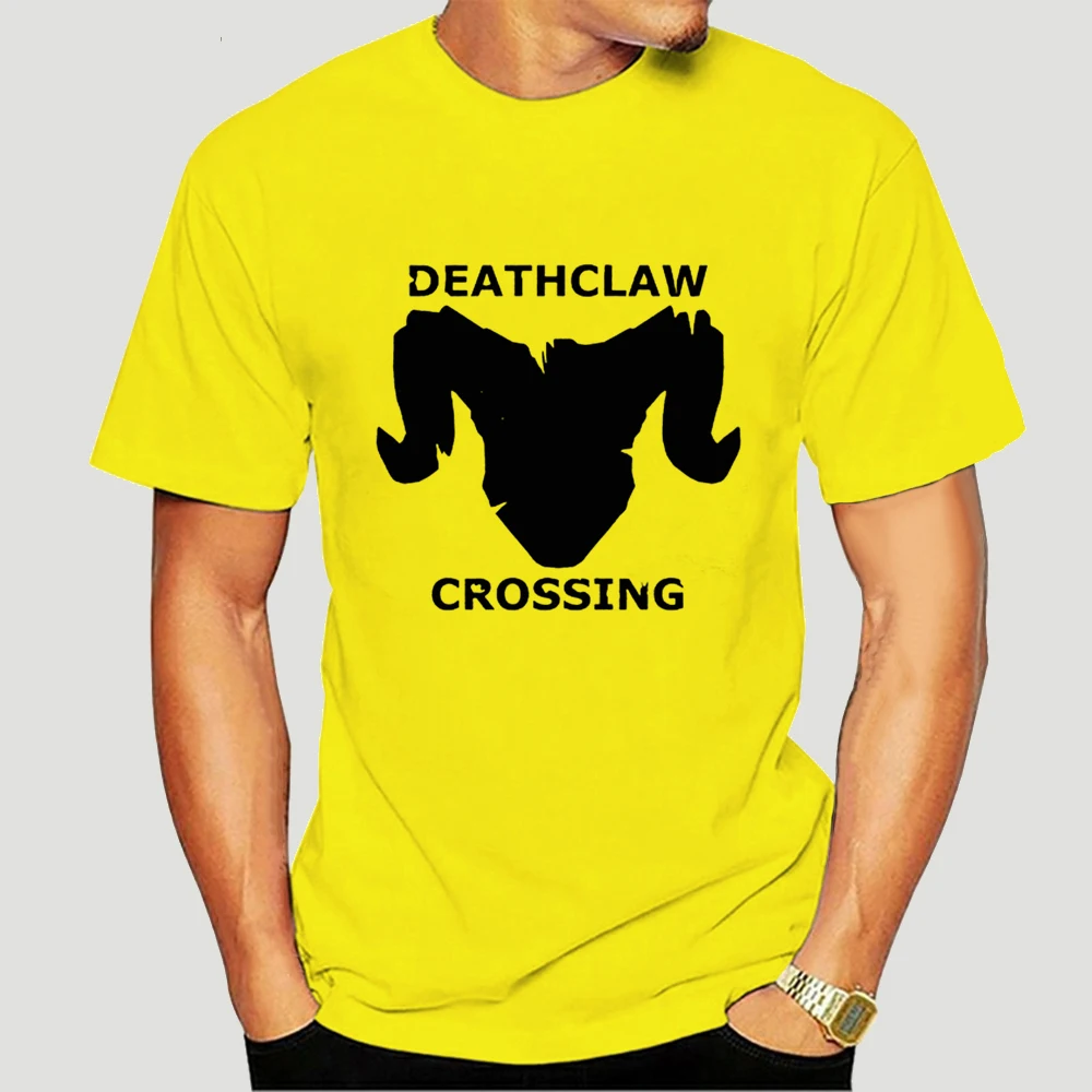 S Fallouts Deathclaw Crossing футболка с короткими рукавами и принтом Летний стиль T274