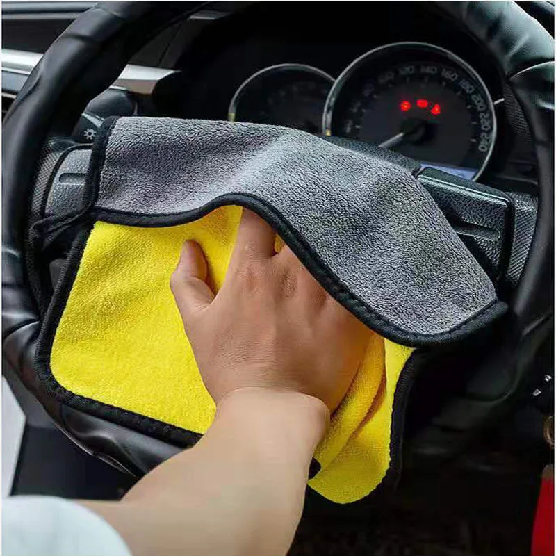 

1pc 30x40cm/30x60cm Car Drying Wash Towel Soft Car Coral Fleece High Quality Absorbent Microfiber Cleaning Towels Car Care Cloth