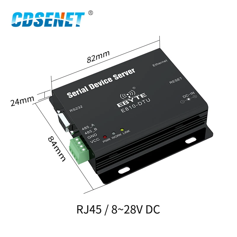 RS485 RS232 to Ethernet RJ45 Serial Port Server Wireless Transceiver Modem Full Duplex Module E810-DTU-V2.0