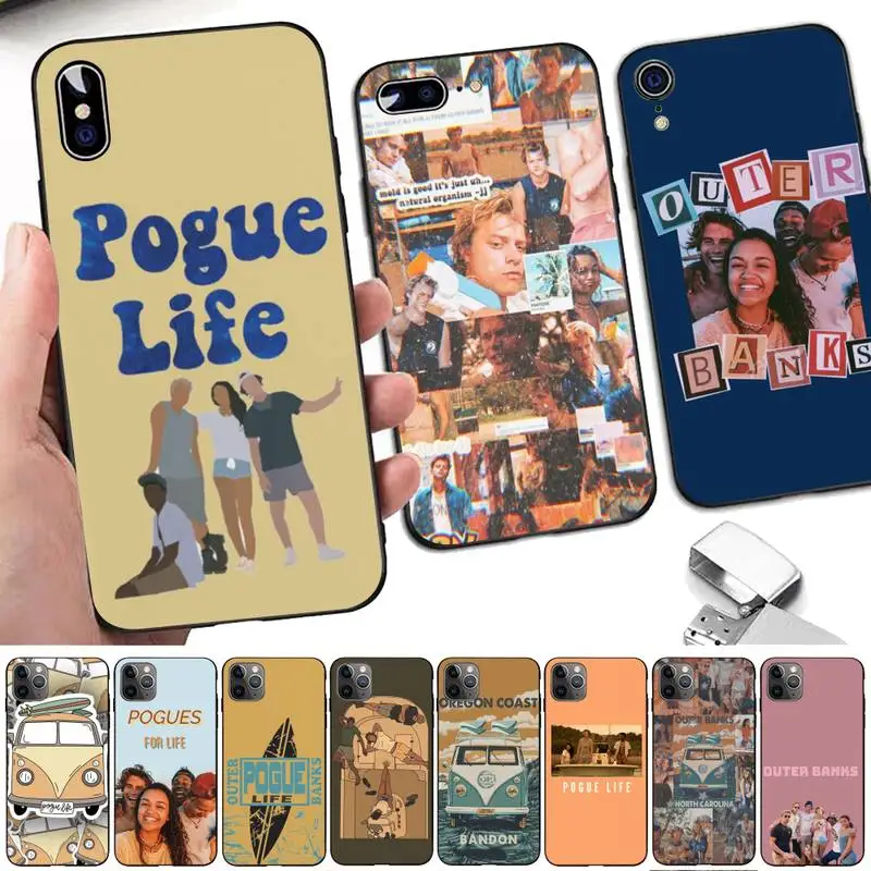 

Pogue Life Outer Banks Phone Case for iphone 13 8 7 6 6S Plus X 5S SE 2020 XR 11 12mini pro XS MAX