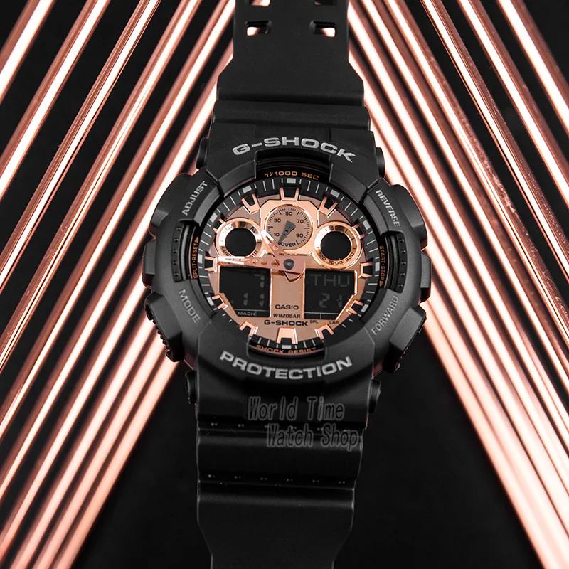 Casio часы мужчины г шок топ роскошный набор военный хронограф светодиодные