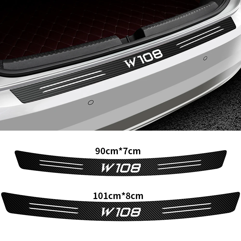 Эксклюзивная Защитная Наклейка на задний бампер автомобиля из углеродного