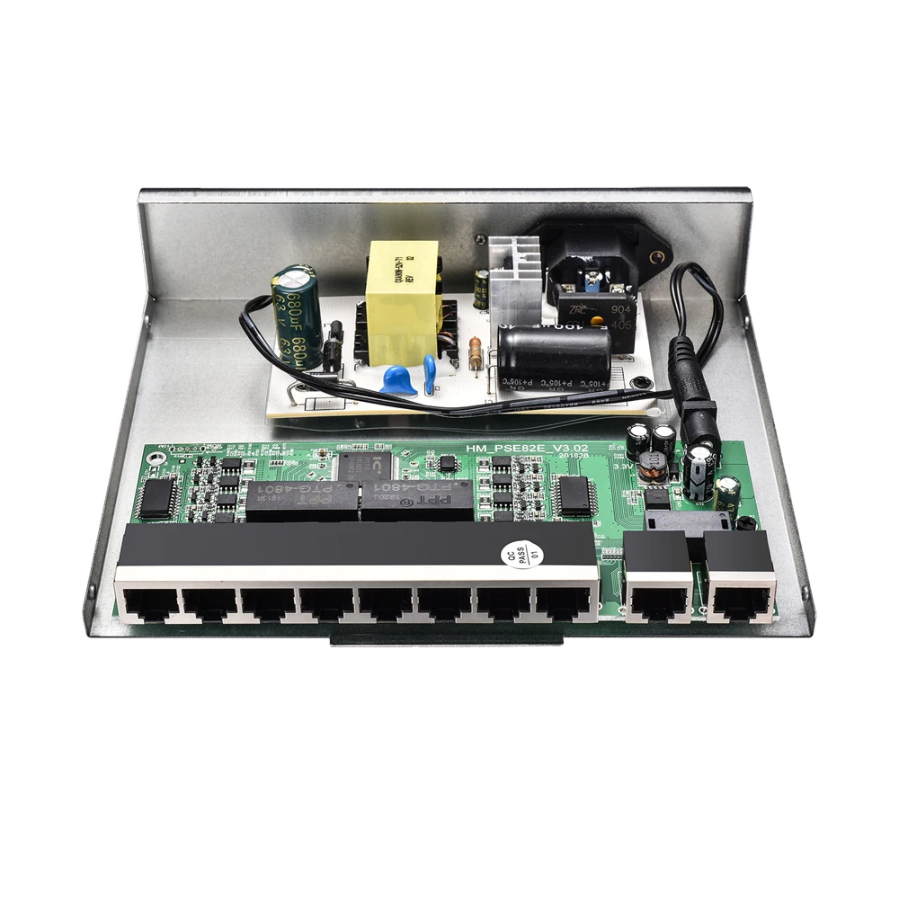 CCTV 8 портов PoE коммутатор 802.3af IEEE Быстрый Ethernet коммутатор 10 портов 10/100 коммутатор с 8 портами POE для POE ip-камеры сетевая камера