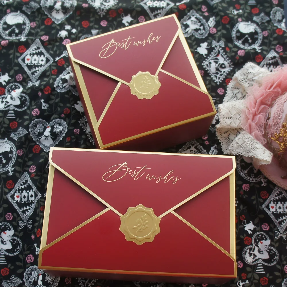 10 шт. золотые конверты для конфет | Дом и сад