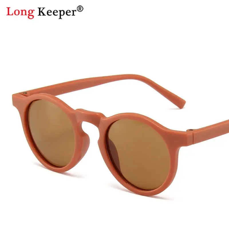 

Детские солнцезащитные очки для мальчиков и девочек, классические круглые солнцезащитные очки, брендовые дизайнерские винтажные очки с за...