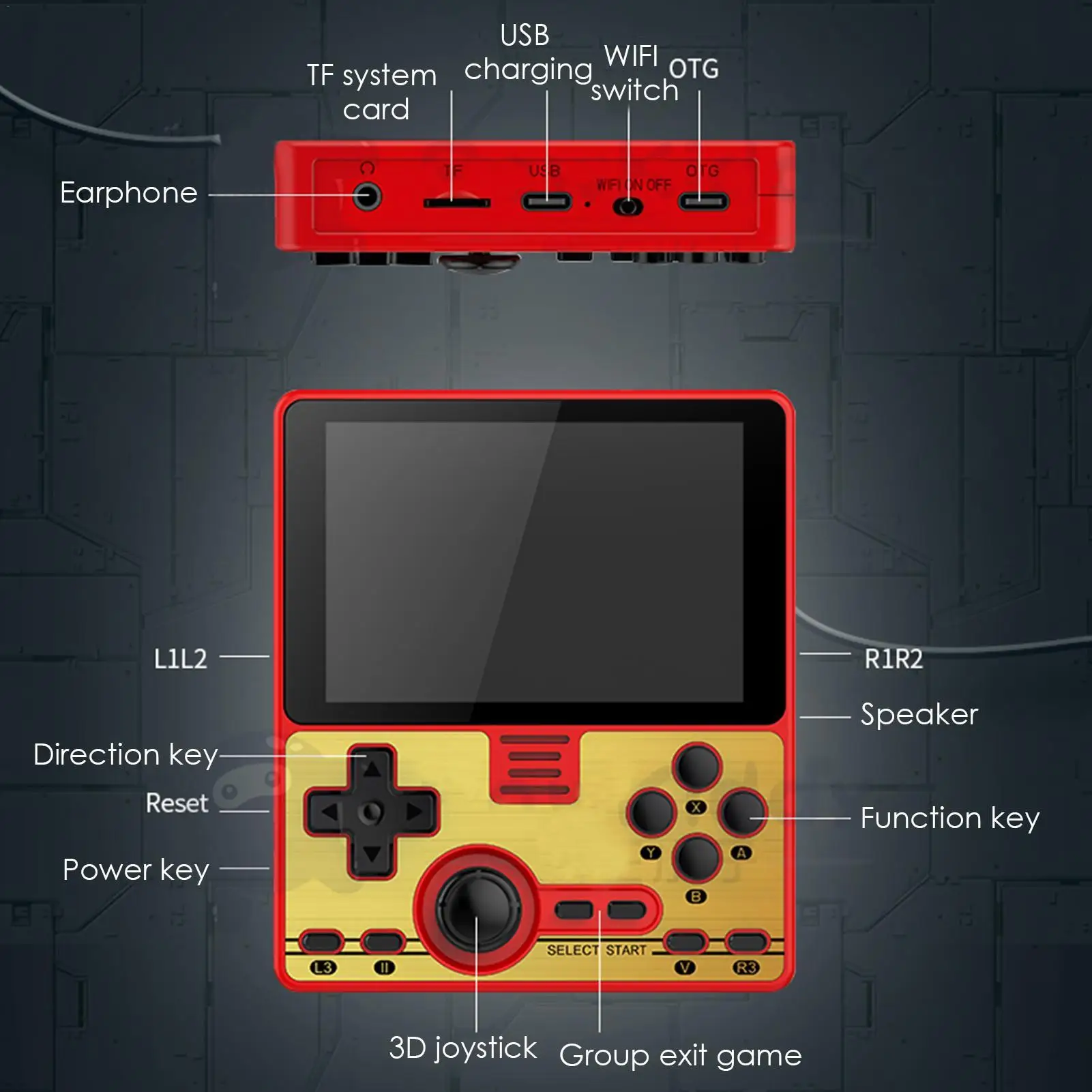 

Game Console Open Source Hand-held Gaming Machine Games Video Game Consoles Retro Handheld Game System
