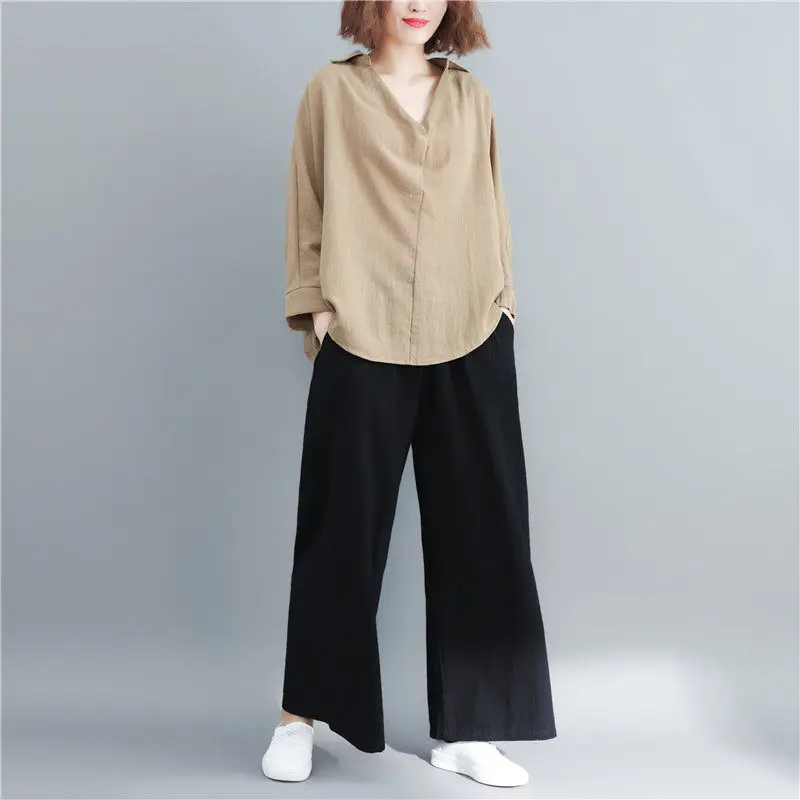 Свободная рубашка с длинными рукавами Рубашки для мальчиков v образным вырезом